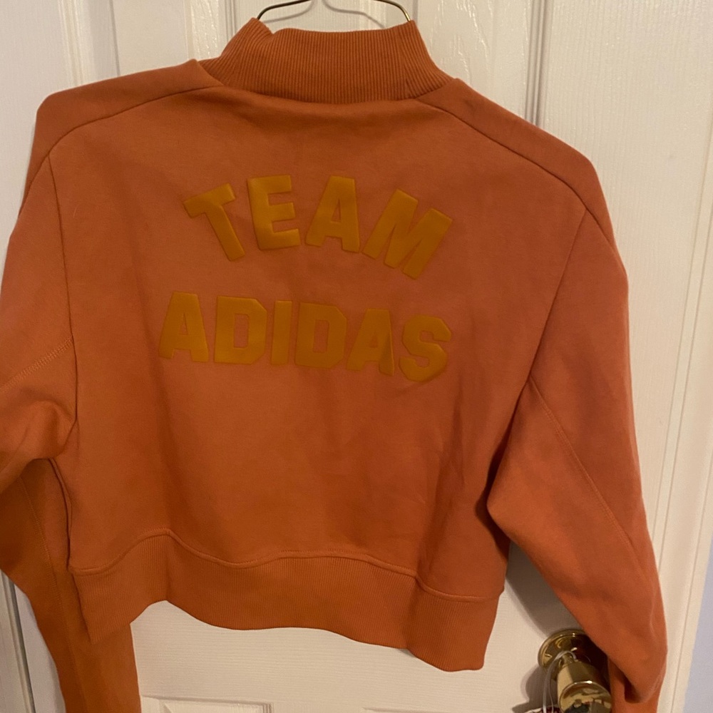 New adidas cropped crew/turtleneck